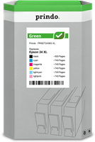 Prindo Green XL Multipack nero / ciano / magenta / giallo / ciano (chiaro) / magenta (chiaro)