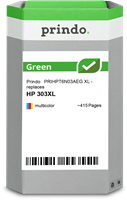 Prindo Green XL várias cores Cartucho de tinta