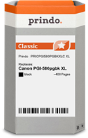 Prindo PGI-580 XL Noir(e) Cartouche d'encre