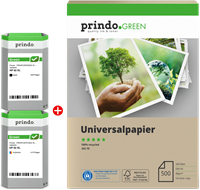 Prindo PRSHP62XLG MCVP Schwarz / mehrere Farben / rauchweiß Value Pack