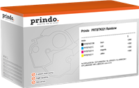 Prindo PRTBTN321 Rainbow nero / ciano / magenta / giallo Value Pack