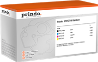 Prindo PRTC716 Rainbow Schwarz / Cyan / Magenta / Gelb Value Pack