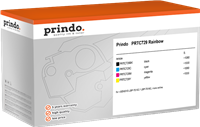 Prindo PRTC729 Rainbow nero / ciano / magenta / giallo Value Pack