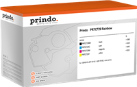 Prindo PRTC729 Rainbow Noir(e) / Cyan / Magenta / Jaune Value Pack