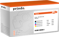 Prindo PRTHPCF410X Rainbow nero / ciano / magenta / giallo Value Pack
