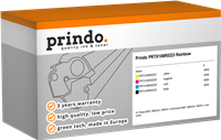 Prindo PRTX106R0223 Rainbow nero / ciano / magenta / giallo Value Pack