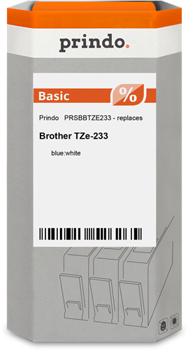 Prindo Basic Fita rotuladora Azul sobre branco