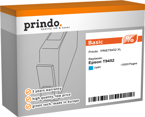 Prindo Basic XL Cyan Cartucho de tinta