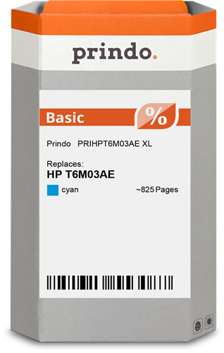 Prindo Basic XL Cyan Cartucho de tinta