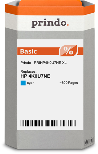 Prindo Basic XL Cyan Cartucho de tinta