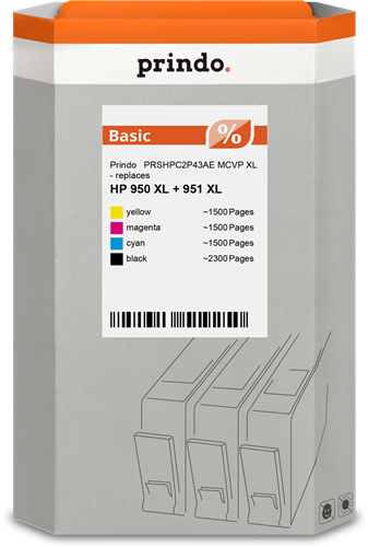 Prindo Basic XL Pack Preto / Cyan / Magenta / Amarelo