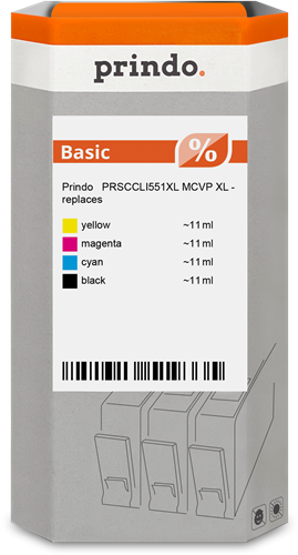 Prindo Basic XL Pack Preto / Cyan / Magenta / Amarelo