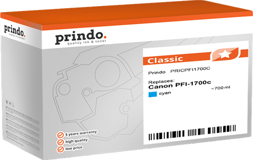 Prindo Classic Cyan Cartucho de tinta