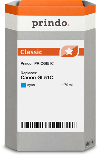 Prindo Classic cyan inktpatroon