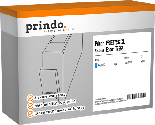 Prindo Classic Cyan Tintenpatrone