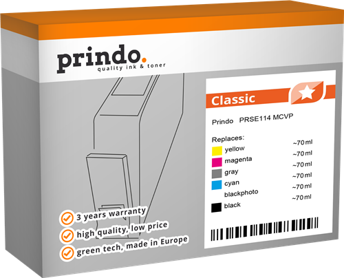 Prindo Classic Multipack nero / Nero (Foto) / ciano / magenta / giallo / Grigio