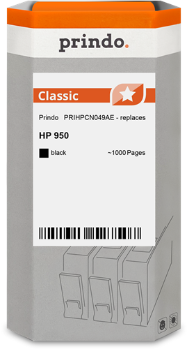 Prindo Classic Preto Cartucho de tinta