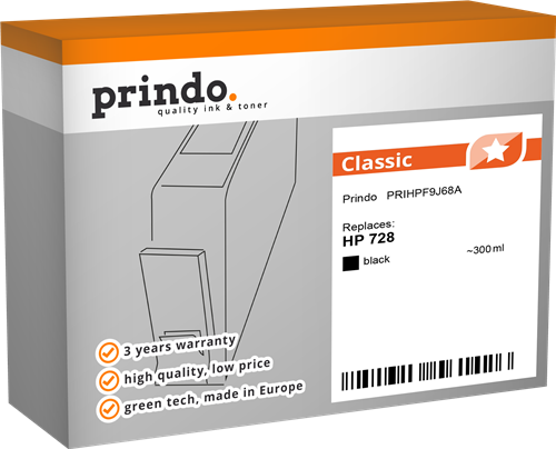 Prindo Classic Preto Cartucho de tinta