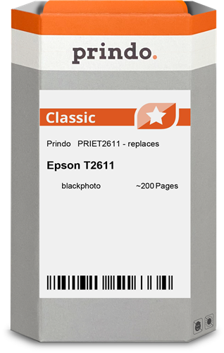 Prindo Classic Preto (foto) Cartucho de tinta