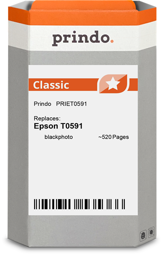 Prindo Classic Preto (foto) Cartucho de tinta