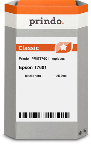 Prindo Classic Preto (foto) Cartucho de tinta