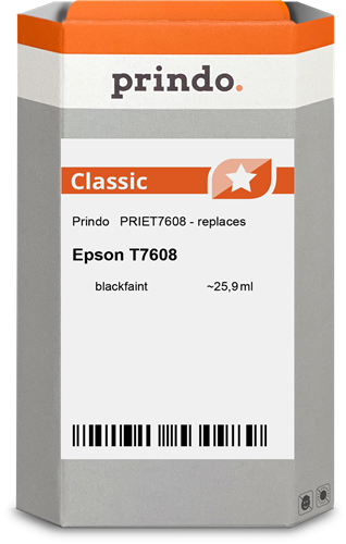 Prindo Classic Preto (opaco) Cartucho de tinta