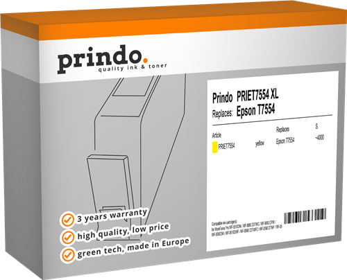 Prindo Classic XL Amarelo Cartucho de tinta