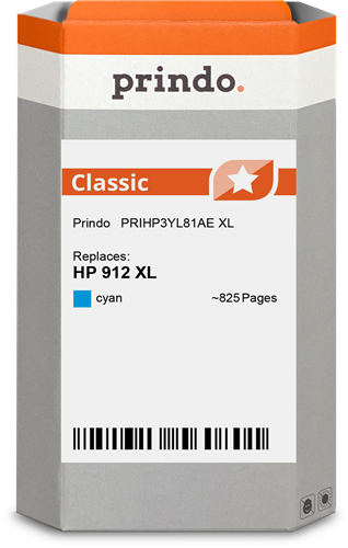 Prindo Classic XL Cyan Cartouche d'encre