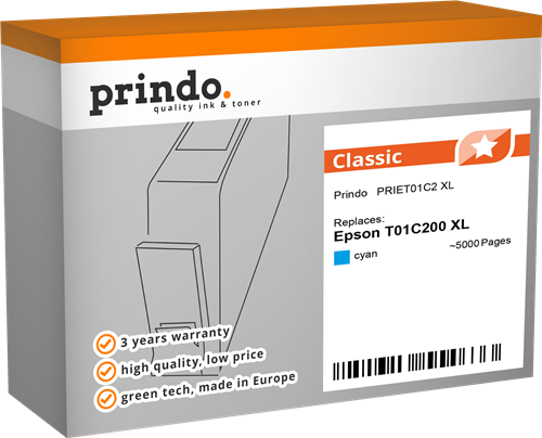 Prindo Classic XL Cyan Cartucho de tinta
