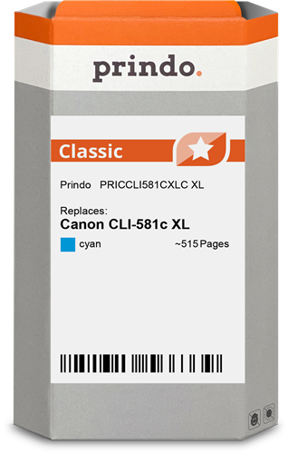 Prindo Classic XL Cyan Cartucho de tinta