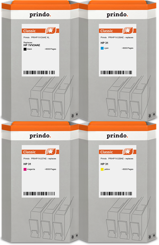 Prindo Classic XL Pack Preto / Cyan / Magenta / Amarelo