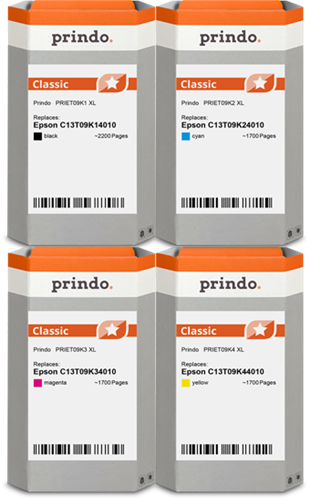 Prindo Classic XL Pack Preto / Cyan / Magenta / Amarelo