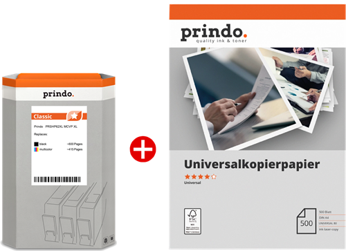Prindo Classic XL Preto / várias cores / Branco Value Pack
