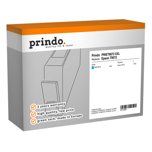 Prindo Classic XXL Cyan Cartucho de tinta