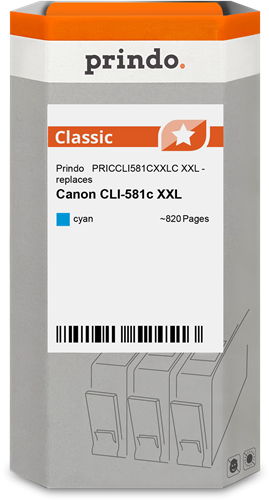 Prindo Classic XXL Cyan Cartucho de tinta