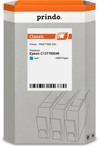 Prindo Classic XXL cyan ink cartridge