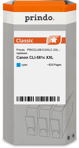 Prindo Classic XXL cyan ink cartridge