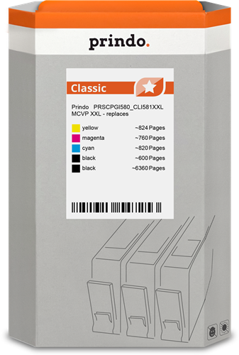 Prindo Classic XXL Multipack nero / ciano / magenta / giallo