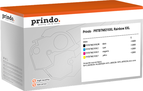 Prindo PRTBTN821XXL Rainbow