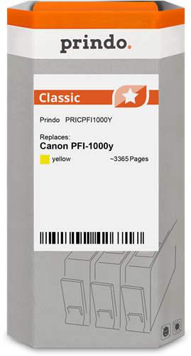 Prindo Classic yellow ink cartridge