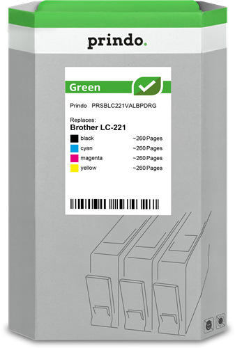 Prindo Green Multipack nero / ciano / magenta / giallo