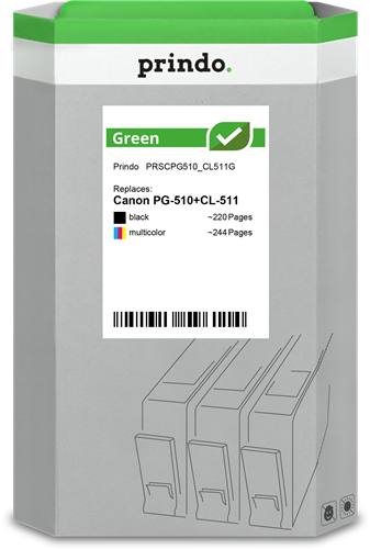 Prindo Green Pack Preto / várias cores