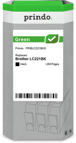 Prindo Green Preto Cartucho de tinta