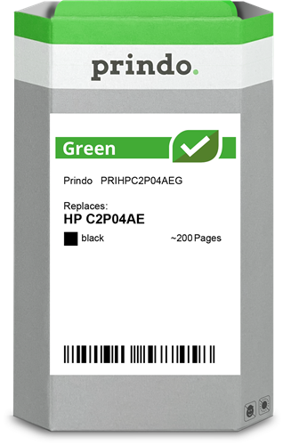 Prindo Green Preto Cartucho de tinta