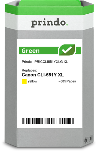 Prindo Green XL Amarelo Cartucho de tinta