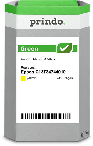 Prindo Green XL Amarelo Cartucho de tinta