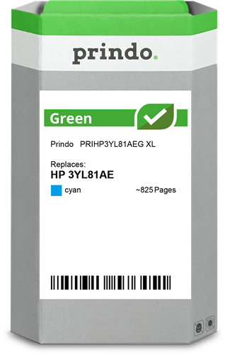 Prindo Green XL Cyan Cartucho de tinta