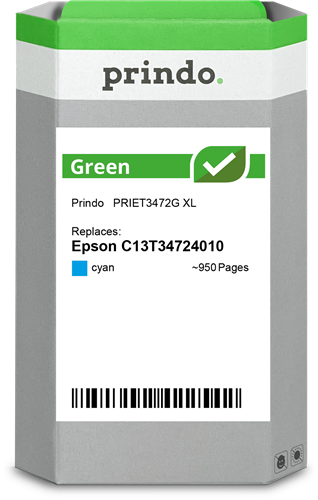 Prindo Green XL Cyan Cartucho de tinta