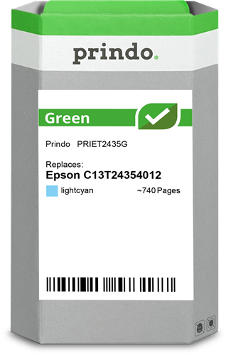 Prindo Green XL cyan (jasny) kardiż atramentowy