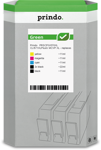 Prindo Green XL Multipack nero / nero / ciano / magenta / giallo